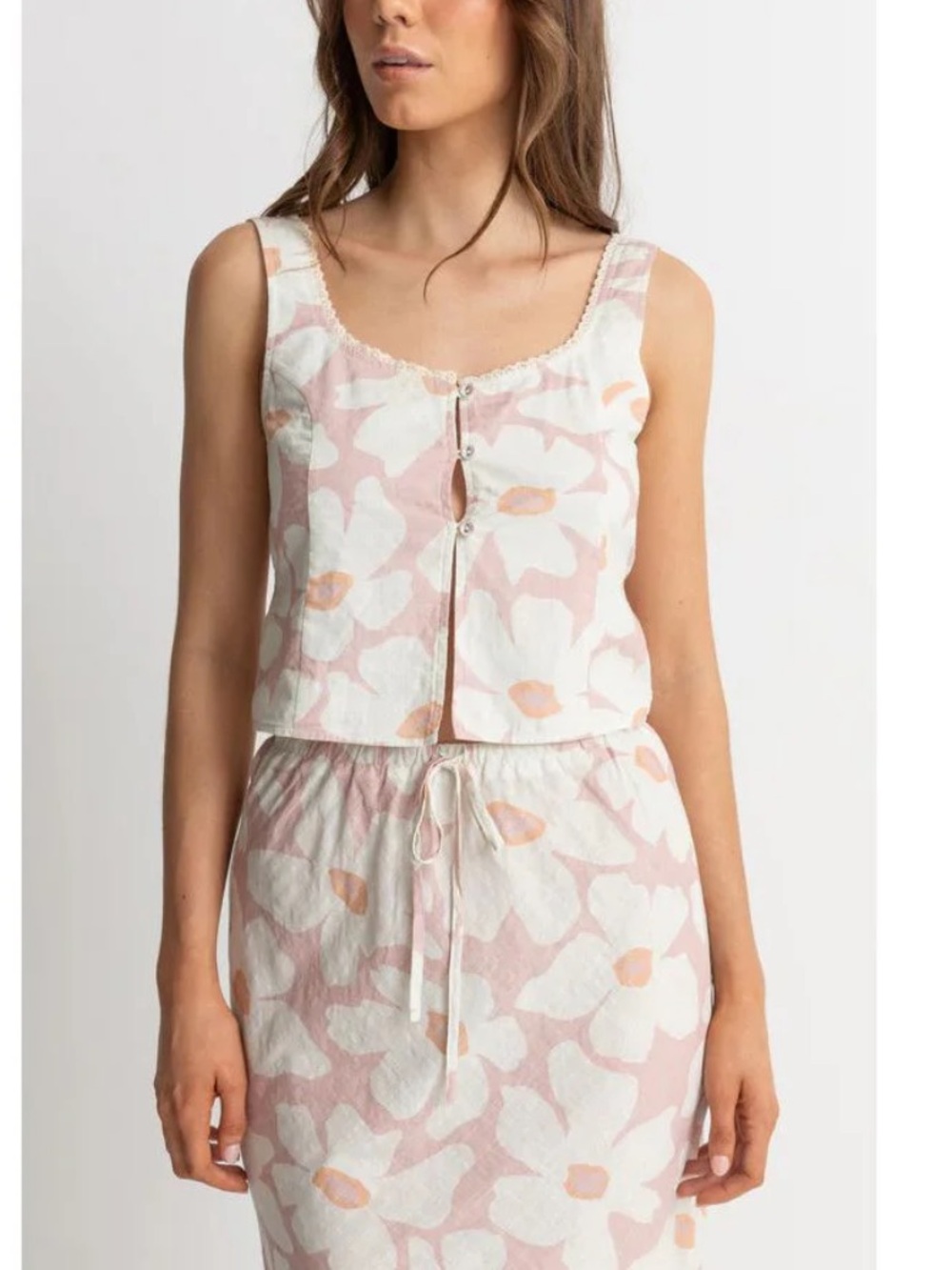 NWT Rhythm Mimi Floral Top - Rose